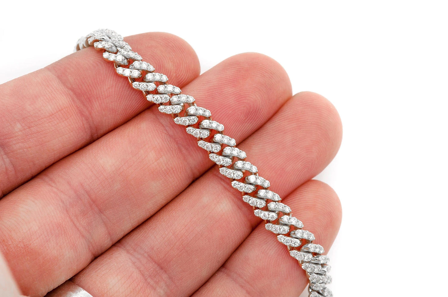 6MM MIAMI CUBAN DIAMOND NECKLACE 14K SOLID GOLD 9.50CTW