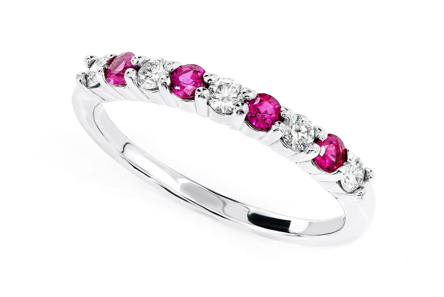 INEL CU RUBIN ȘI DIAMANT, AUR MASIV DE 14K, 0.65CT