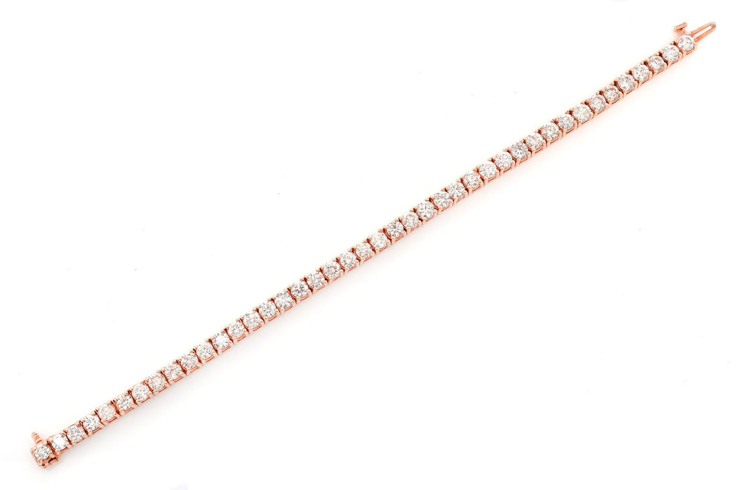 22PTR PRONG SET DIAMOND TENNIS BRACELET 14K SOLID GOLD 8.30CTW