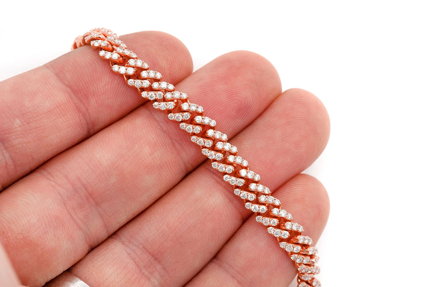 6MM MIAMI CUBAN DIAMOND NECKLACE 14K SOLID GOLD 9.50CTW