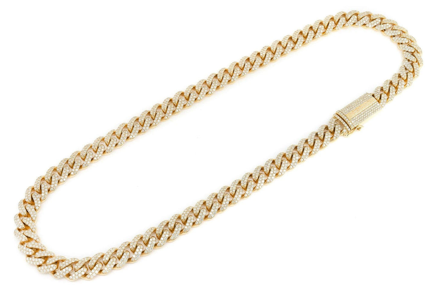 12MM MIAMI CUBAN NECKLACE 14K 24.25CTW
