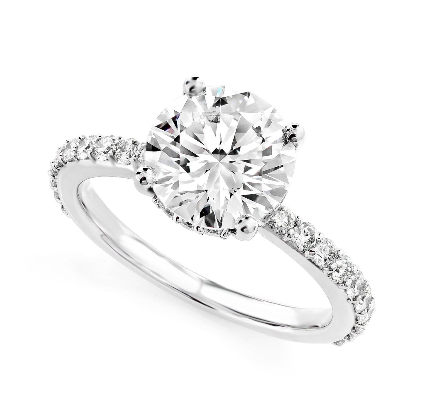 2.50CT - ROUND SOLITAIRE - DIAMOND ENGAGEMENT RING
