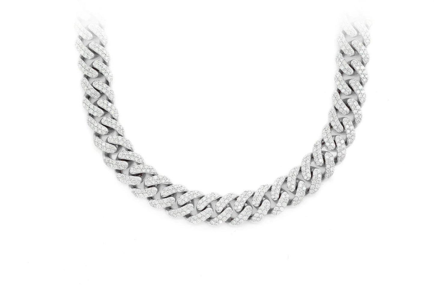 10MM MIAMI CUBAN DIAMOND NECKLACE 14K SOLID GOLD 14.00CTW