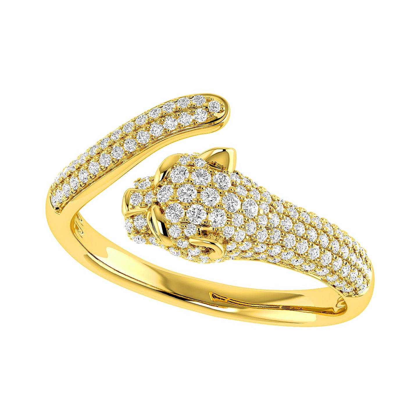 PANTHER WRAP DIAMOND RING 0.40CTW 14K SOLID GOLD