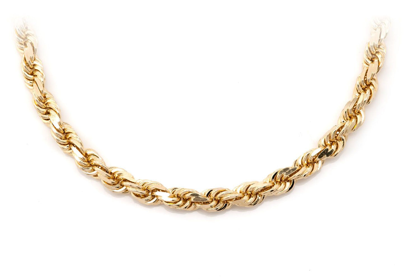 4MM ROPE - 14K SOLID GOLD BRACELET
