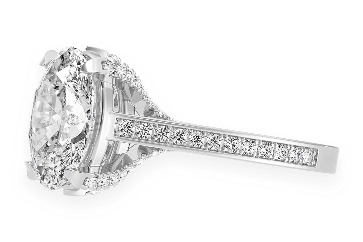 CHANT - 3.00CT OVAL - DIAMOND ENGAGEMENT RING