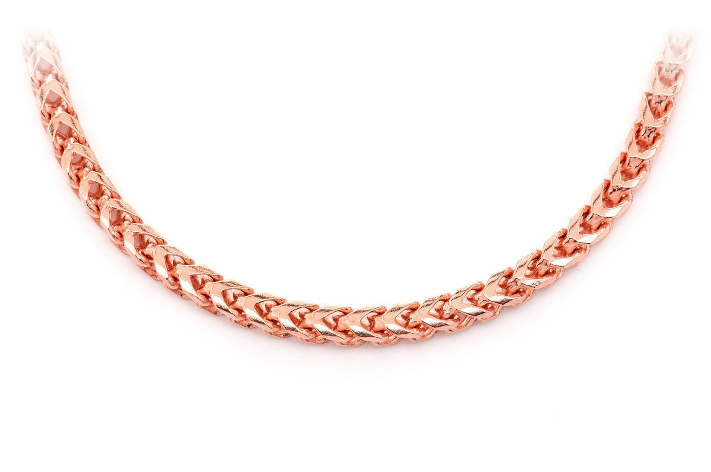 4.5MM DIAMOND CUT FRANCO 14K SOLID GOLD CHAIN