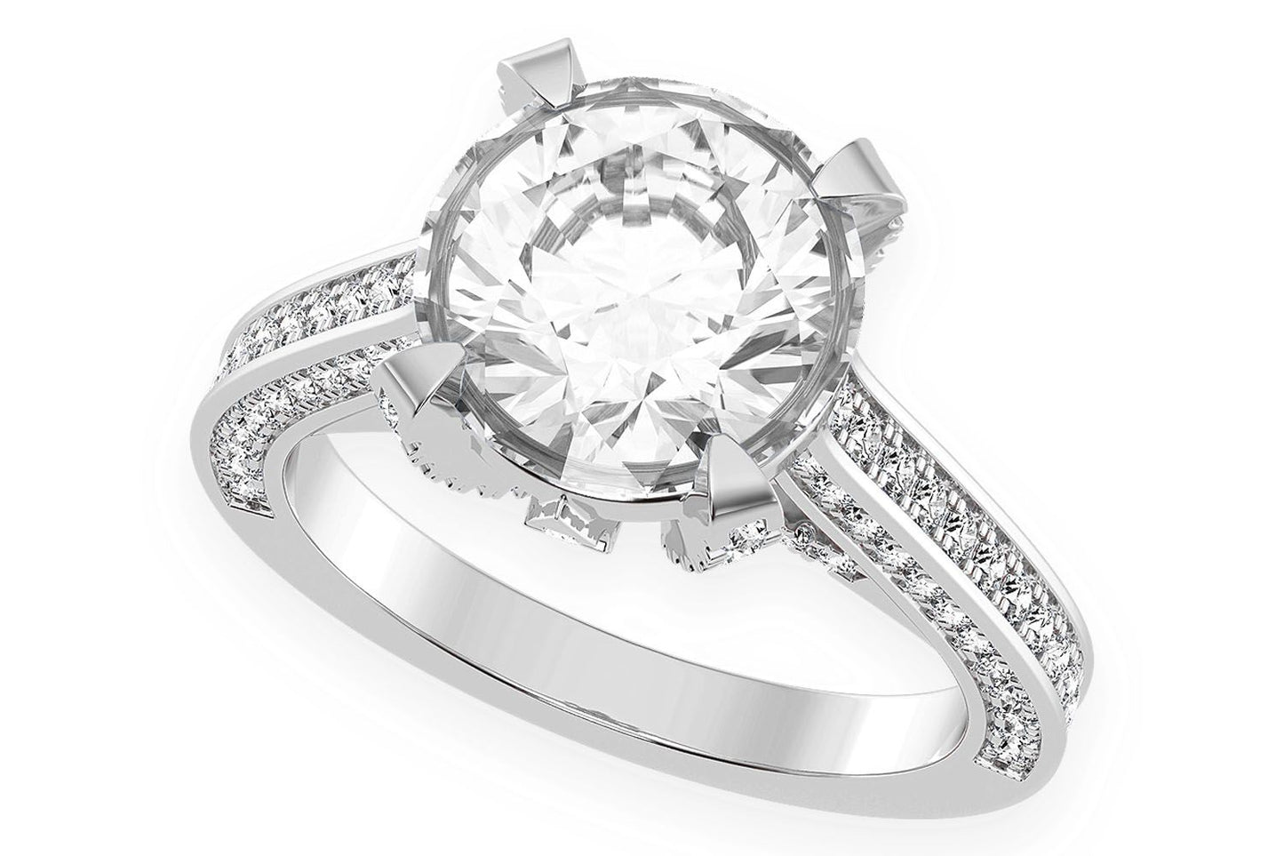 CHANT - 3.00CT ROUND SOLITAIRE - DIAMOND ENGAGEMENT RING