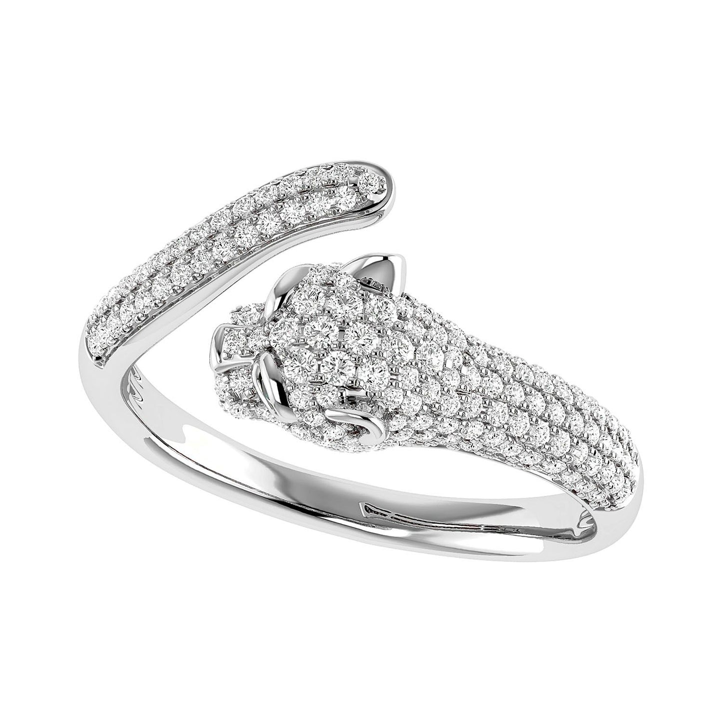 PANTHER WRAP DIAMOND RING 0.40CTW 14K SOLID GOLD