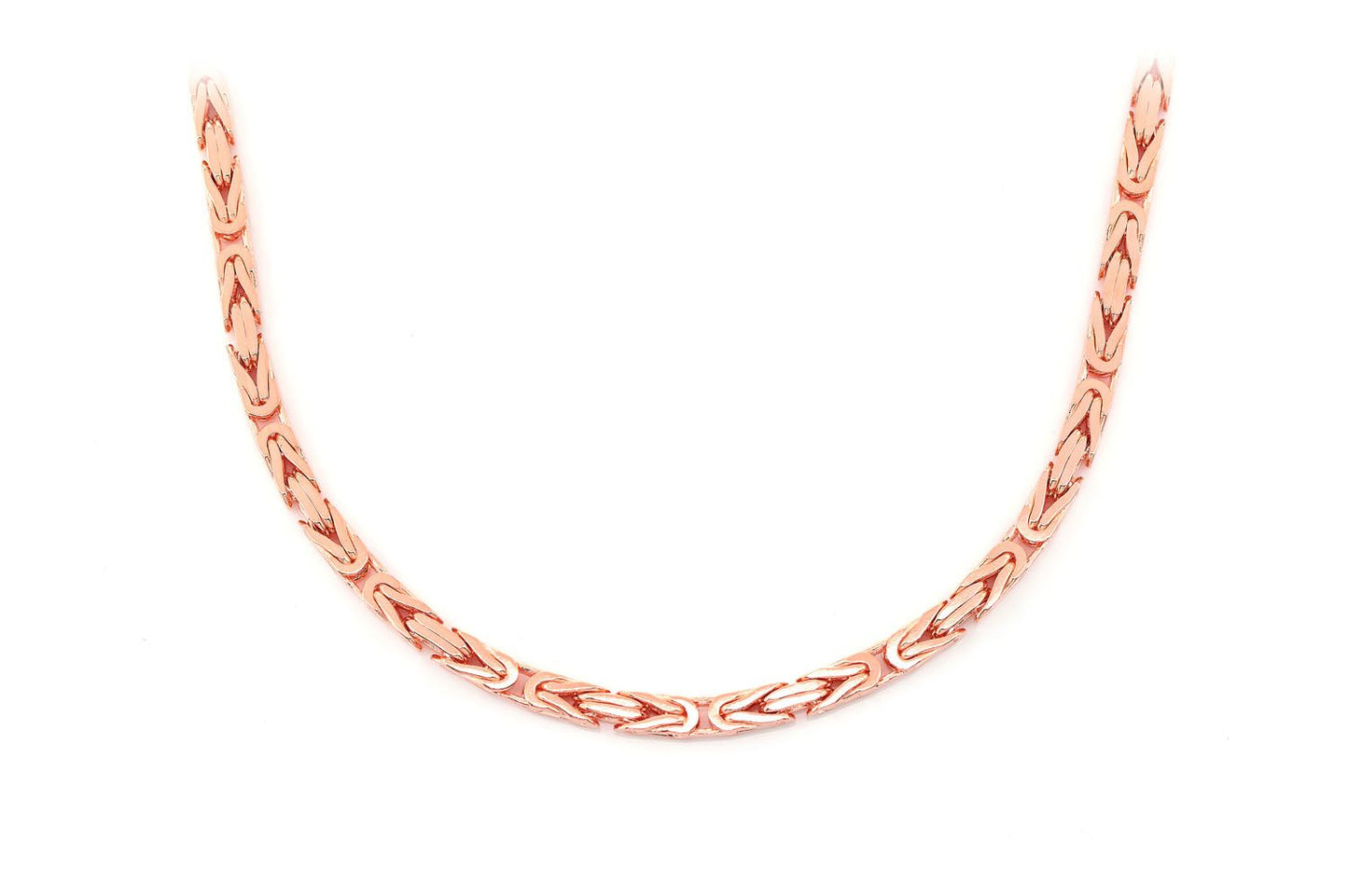 3MM BYZANTINE SOLID GOLD CHAIN 14K