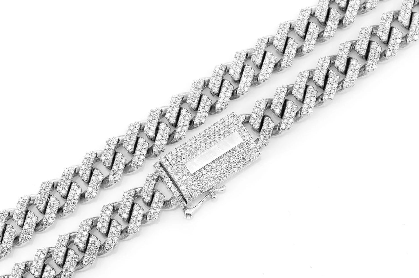9MM RAISED MIAMI CUBAN DIAMOND NECKLACE 14K SOLID GOLD 13.00CTW