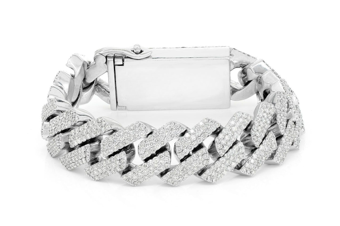20MM RAISED PRONG MIAMI CUBAN DIAMOND BRACELET 14K SOLID GOLD 27.25CTW