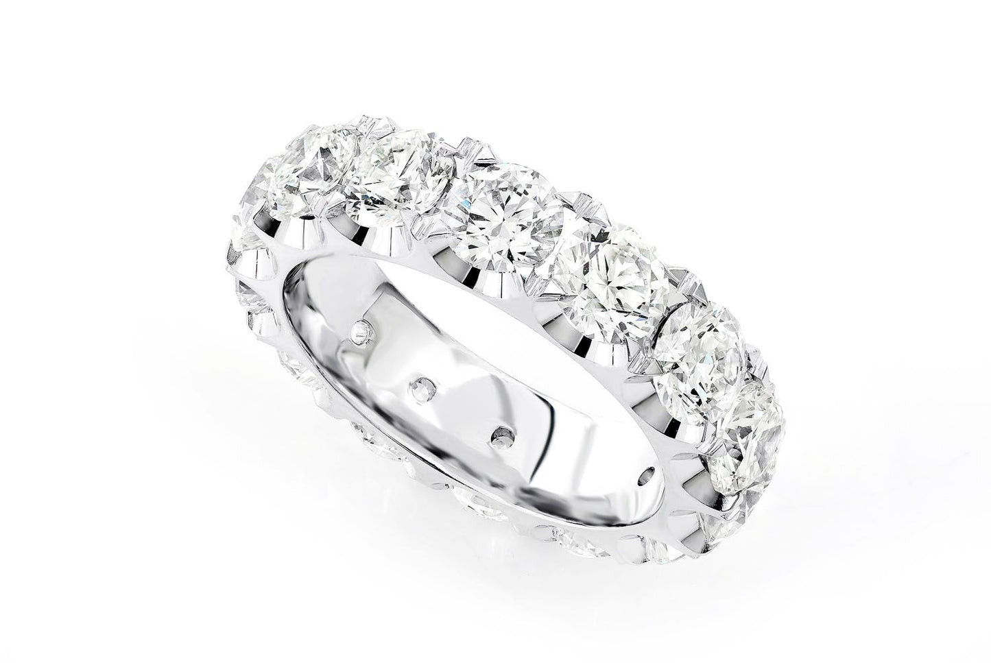 40PT ETERNITY DIAMOND BAND 14K SOLID GOLD 6.35CTW