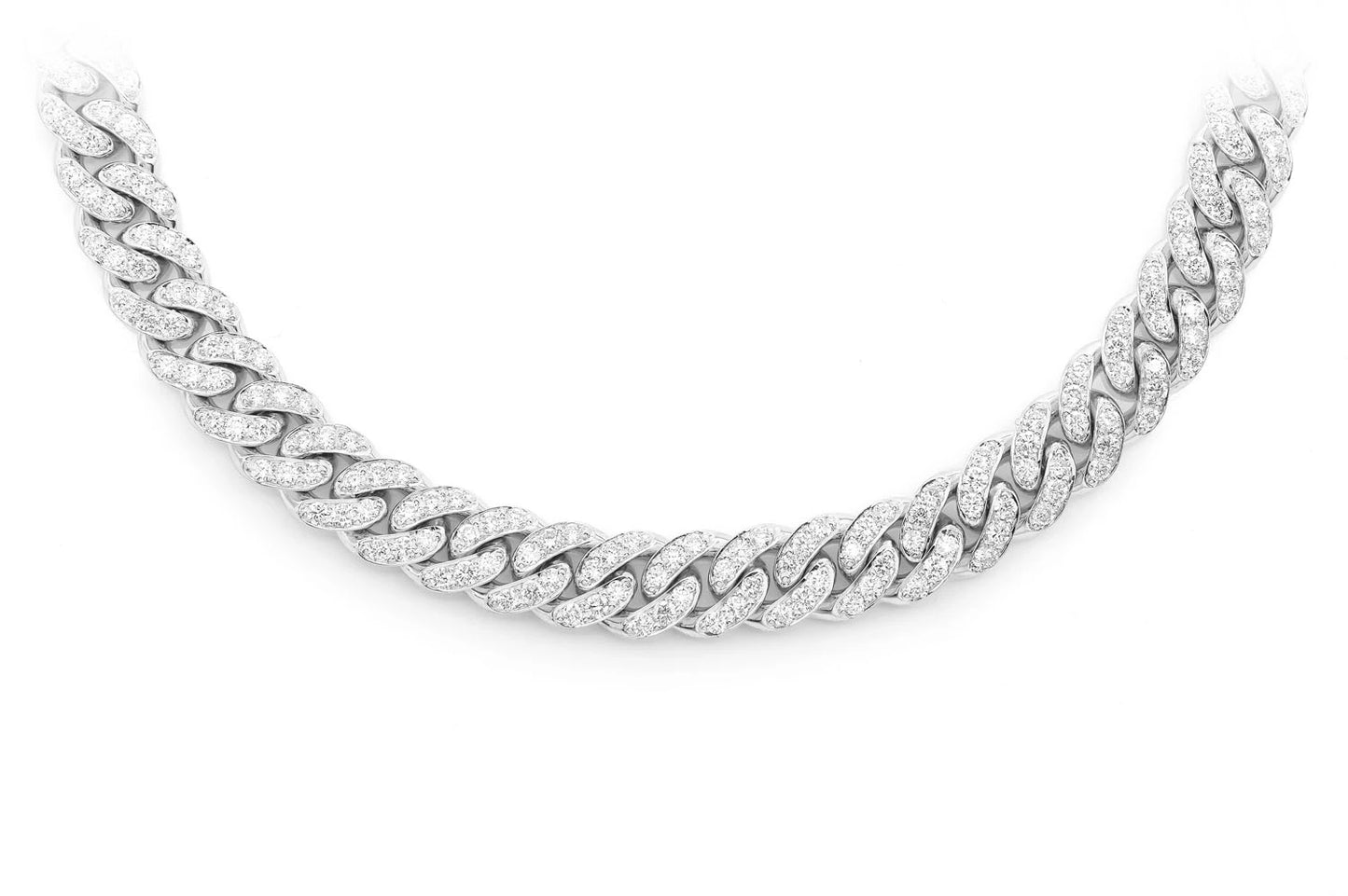 6MM MIAMI CUBAN DIAMOND NECKLACE 14K SOLID GOLD 9.50CTW