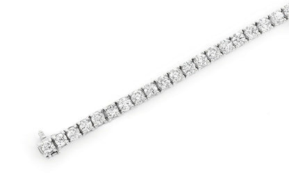 22PTR PRONG SET DIAMOND TENNIS BRACELET 14K SOLID GOLD 8.30CTW