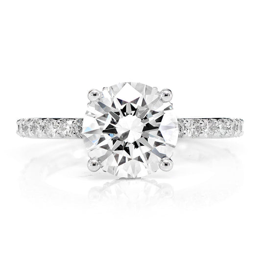 2.50CT - ROUND SOLITAIRE - DIAMOND ENGAGEMENT RING