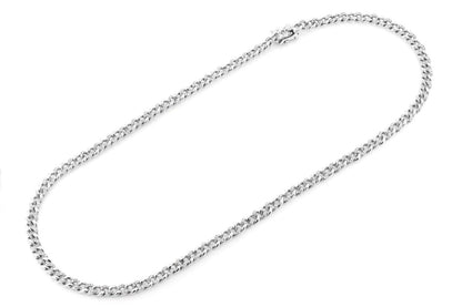 5MM MIAMI CUBAN HALF LINK DIAMOND NECKLACE 14K SOLID GOLD 1.50CTW