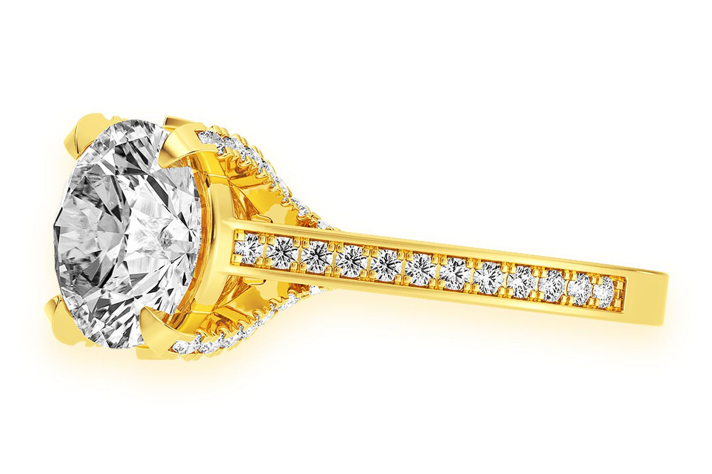 CHANT - 3.00CT ROUND SOLITAIRE - DIAMOND ENGAGEMENT RING