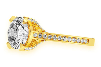 CHANT - 3.00CT ROUND SOLITAIRE - DIAMOND ENGAGEMENT RING