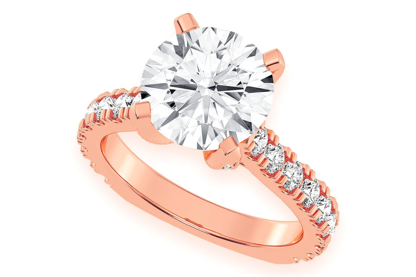 THINN - 3.00CT ROUND DIAMOND - DIAMOND ENGAGEMENT RING