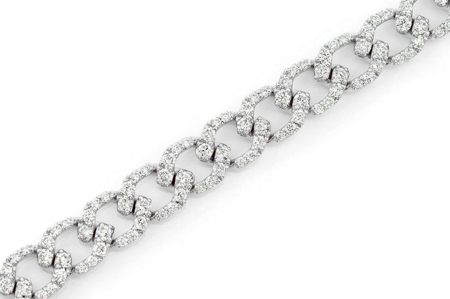 6MM ELONGATED MIAMI CUBAN DIAMOND BRACELET 14K SOLID GOLD 3.75CTW