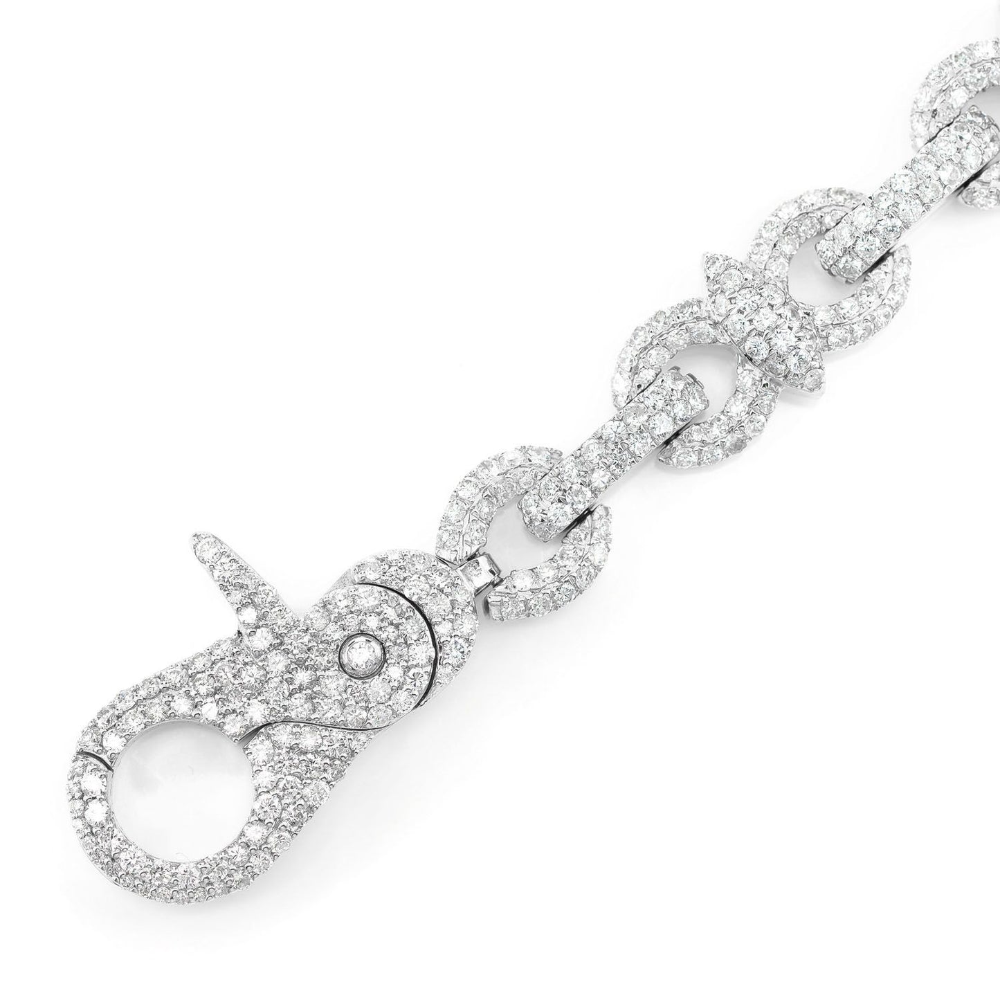 DIAMOND INFINITY LINE BRACELET SOLID GOLD 10.85CTW