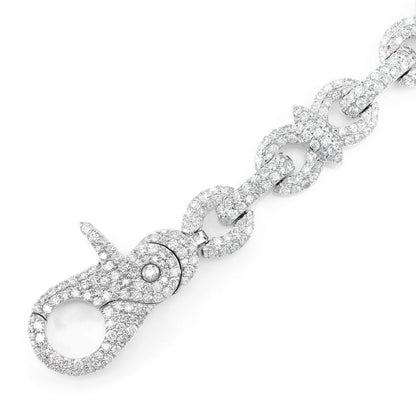 DIAMOND INFINITY LINE BRACELET SOLID GOLD 10.85CTW