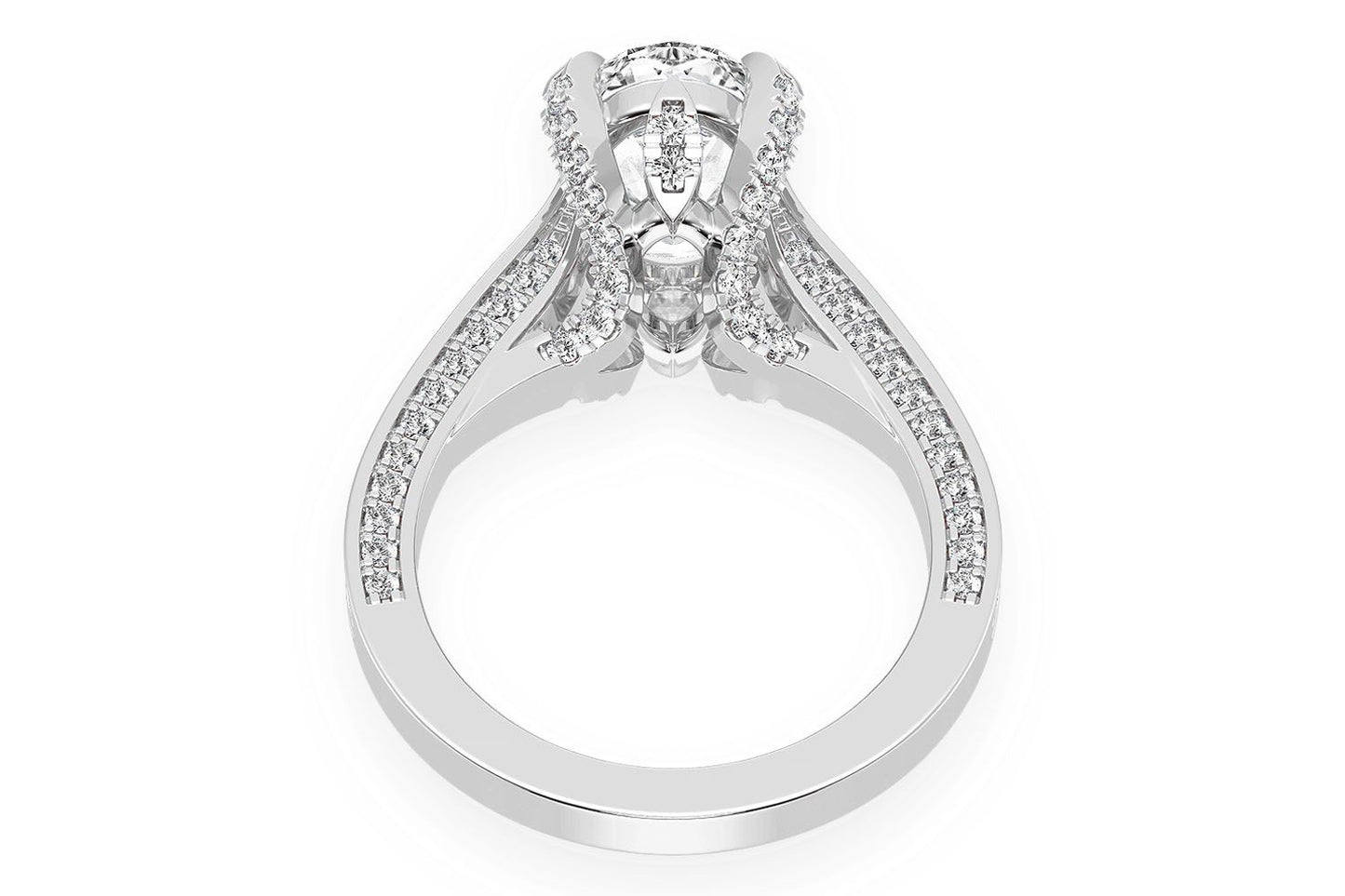 CHANT - 3.00CT OVAL - DIAMOND ENGAGEMENT RING