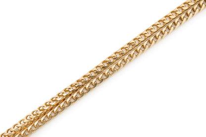 2.5MM FRANCO 14K SOLID GOLD CHAIN
