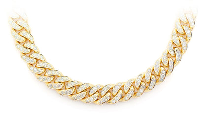 8MM MIAMI CUBAN LINK NECKLACE 14K SOLID GOLD 9.00CTW