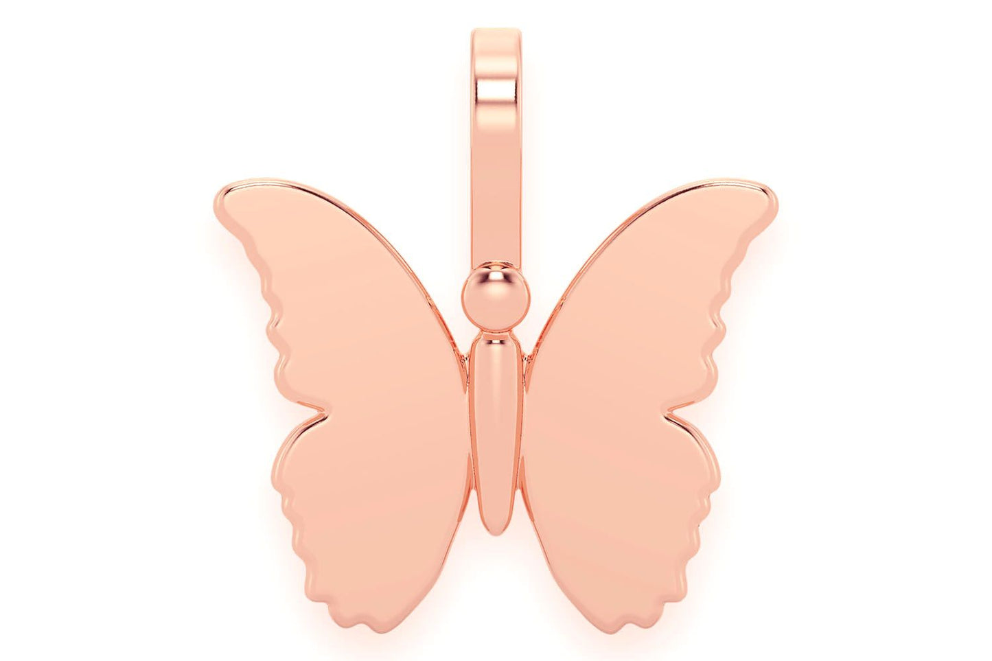 BUTTERFLY PENDANT 14K SOLID GOLD