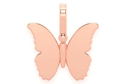BUTTERFLY PENDANT 14K SOLID GOLD