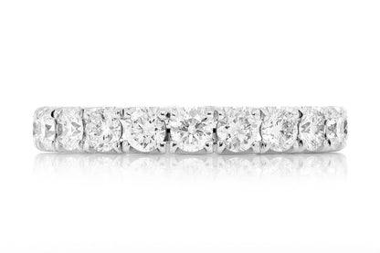 Inel cu diamante ETERNITY, aur masiv de 14K, 2,75 ct