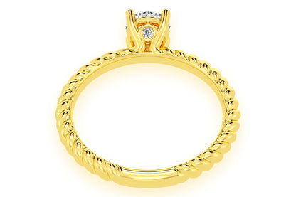 .50CT ROUND SOLITAIRE - TWIST BAND - DIAMOND ENGAGEMENT RING