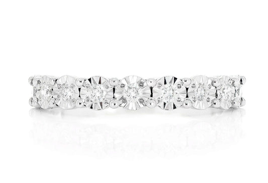 INEL ROTUND CU DIAMANTE INSERT MIRACULOS, AUR MASIV DE 14K, 0.20CT