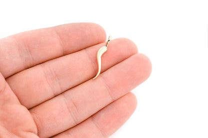 ITALIAN HORN PENDANT 14K SOLID GOLD