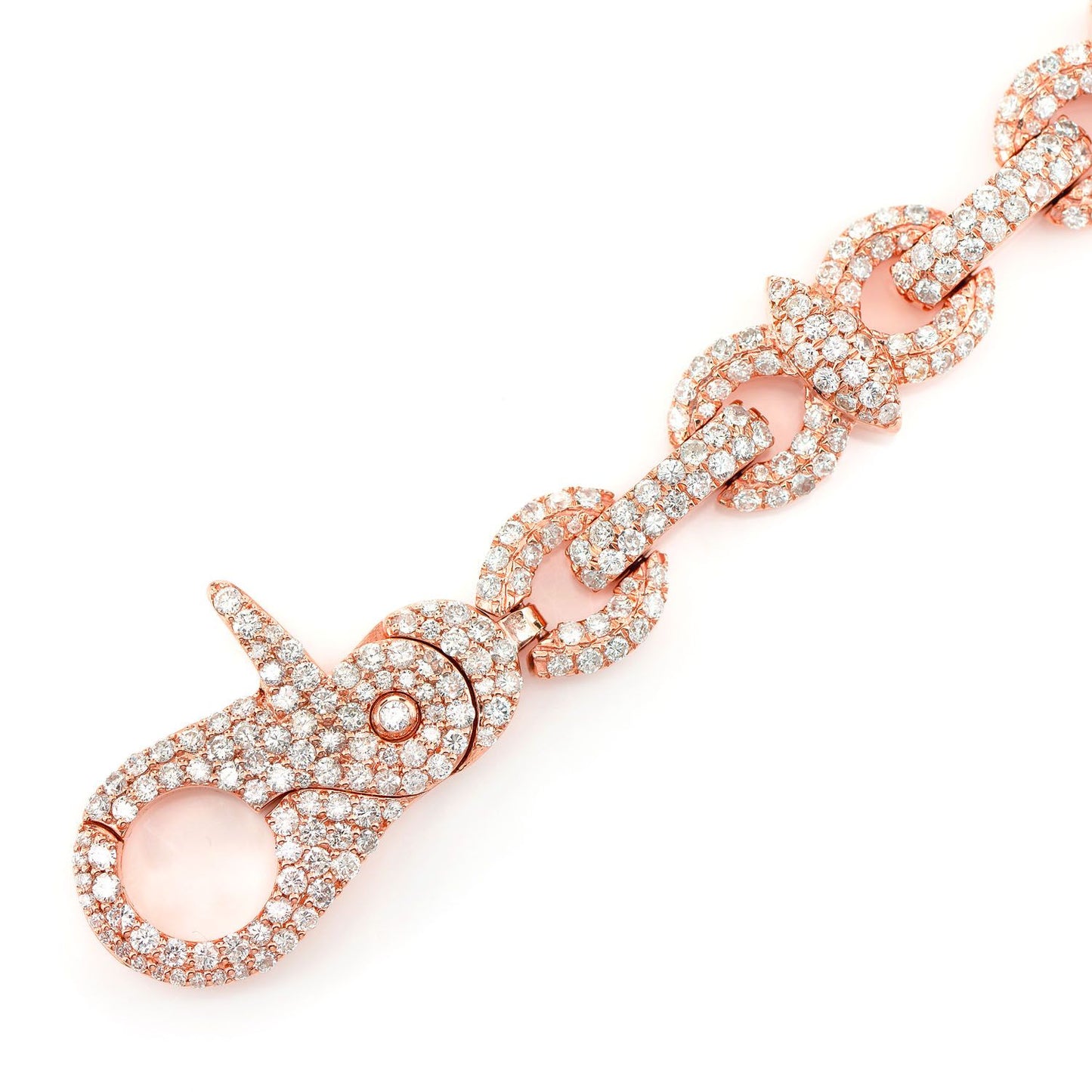 DIAMOND INFINITY LINE BRACELET SOLID GOLD 10.85CTW