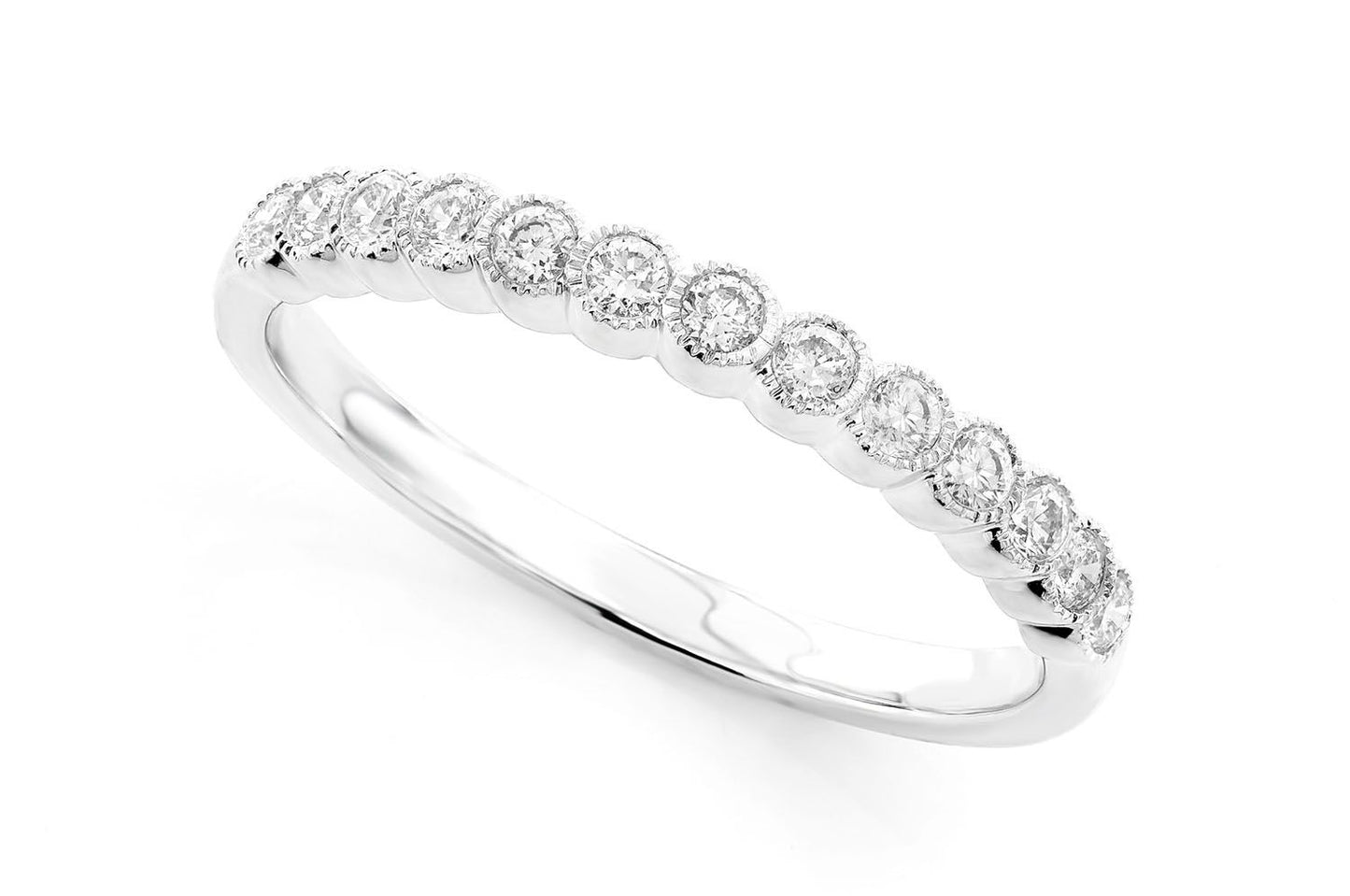 SET DE BRĂȚELĂ CU DIAMANTE, CURELĂ SUPRAPUSĂ, AUR MASIV DE 14K, 0.20CTW
