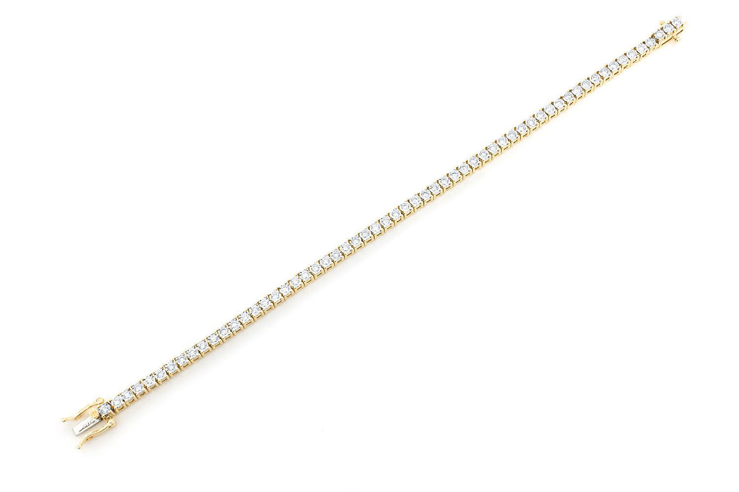 2PT MIRACLE SET DIAMOND BRACELET 14K SOLID GOLD 1.25CTW