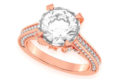 CHANT - 3.00CT ROUND SOLITAIRE - DIAMOND ENGAGEMENT RING