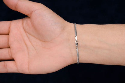 2.5MM MIAMI CUBAN BRACELET 14K SOLID GOLD