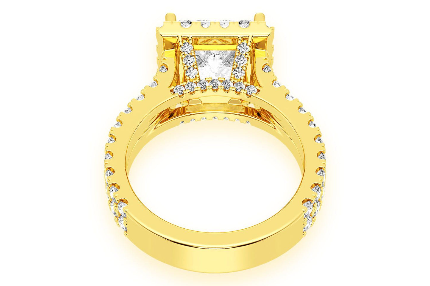 SPHINX - 3.00CT PRINCES CUT - DIAMOND ENGAGEMENT RING