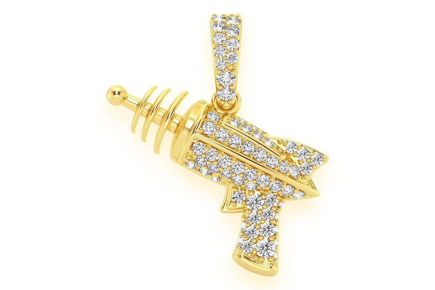 Подвеска Raygun Diamond из цельного золота 14 карат, 0,33 карата