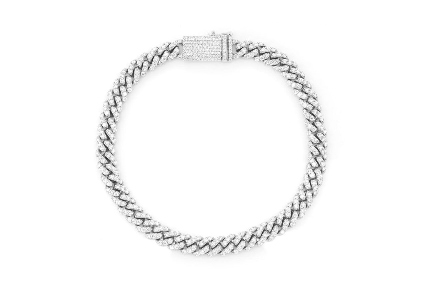 4MM MIAMI CUBAN DIAMOND BRACELET 14K SOLID GOLD 1.50CTW
