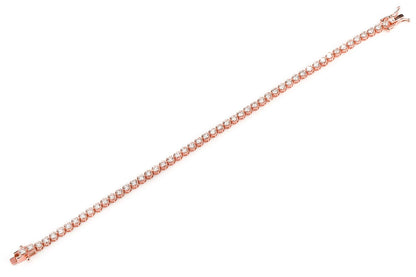 6PT CROWN SET DIAMOND TENNIS BRACELET 14K SOLID GOLD 3.00CTW