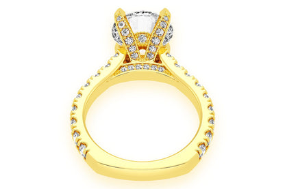 THINN - 3.00CT ROUND DIAMOND - DIAMOND ENGAGEMENT RING