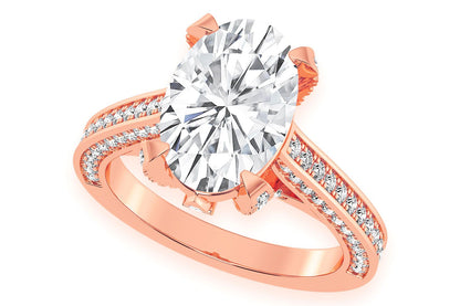 CHANT - 3.00CT OVAL - DIAMOND ENGAGEMENT RING
