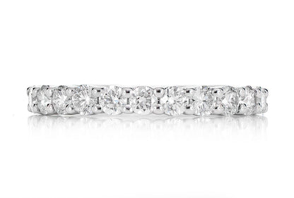 11 STONE DIAMOND ANNIVERSARY BAND 14K SOLID GOLD 0.75CTW