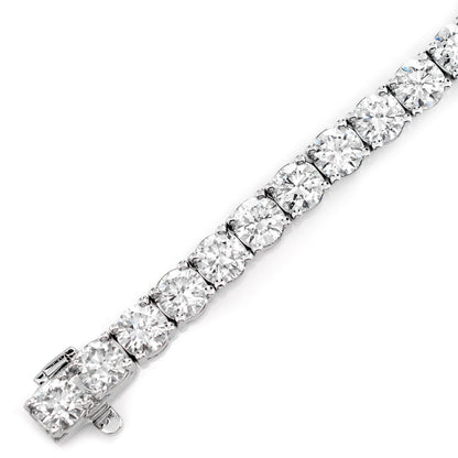29 PT PRONG SET DIAMOND TENNIS BRACELET 14K SOLID GOLD 12.00CTW