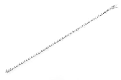 BRĂȚARĂ TENIS CU 3 PIELE, SET DIAMANTE, AUR MASIV DE 14K, 2,50 CT